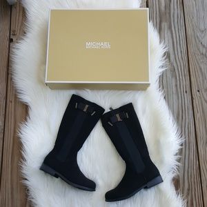 Michael by Michael Kors Black Rider Boot for Girls